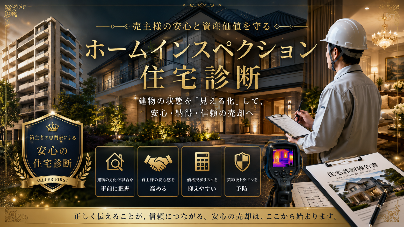 ホームインスペクション 住宅診断士 マンション 戸建 点検風景
