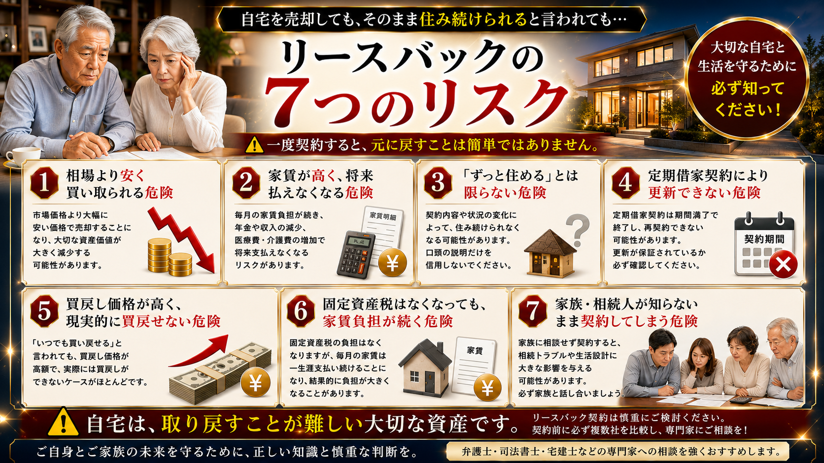 リースバックの7つの危険性