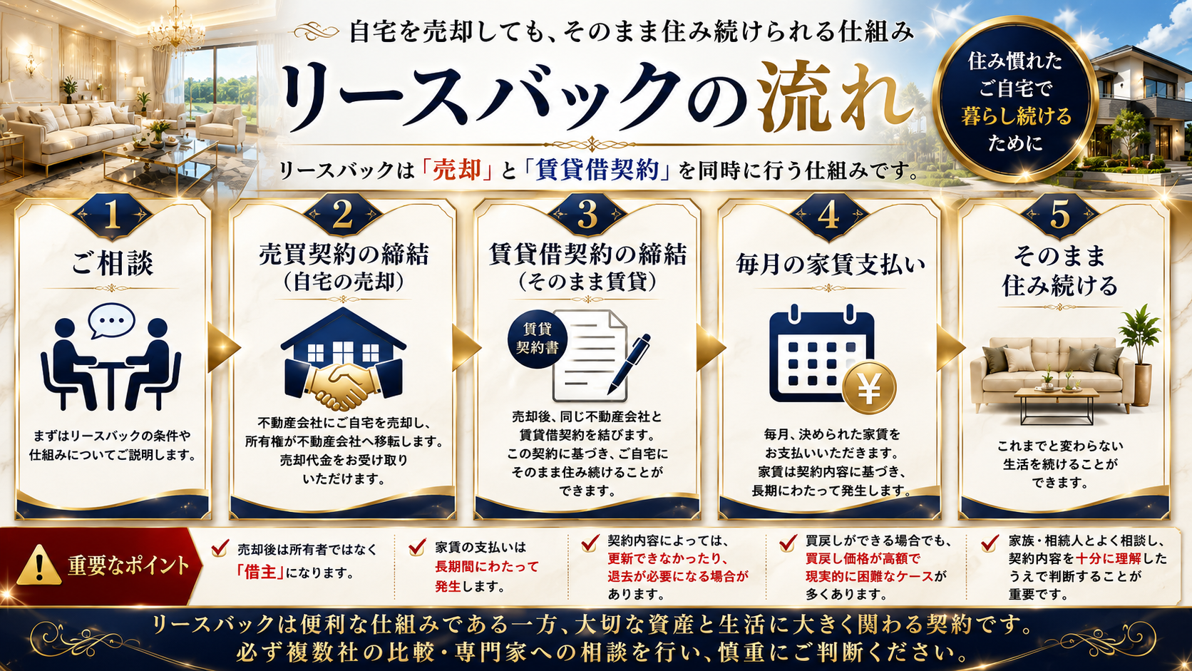 リースバックの仕組み