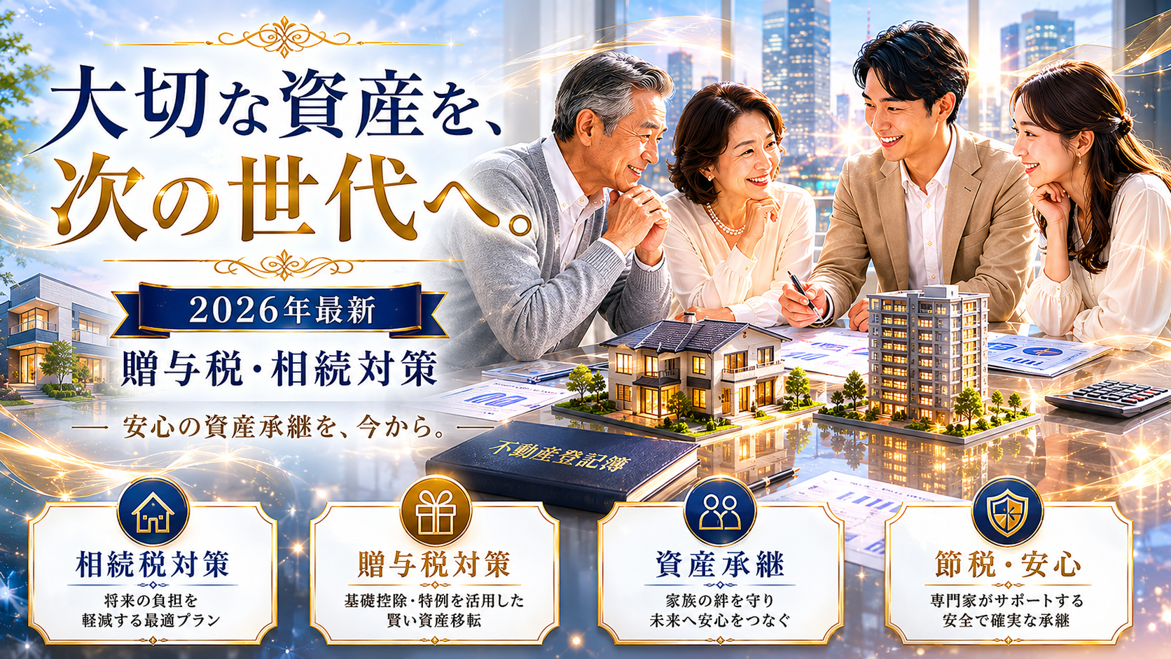 不動産贈与と資産承継のイメージ