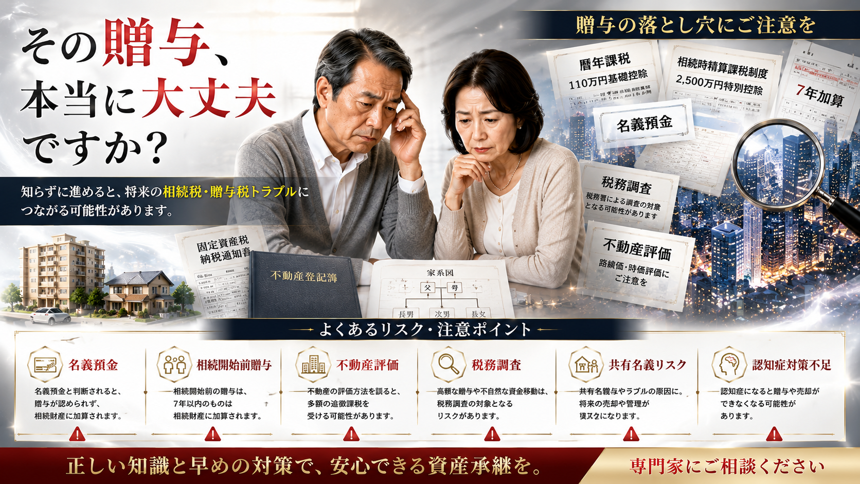 家族会議と資産承継のイメージ